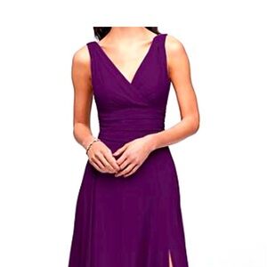 David’s Bridal DB Purple Plum Sleeveless Bridesmaids Dress